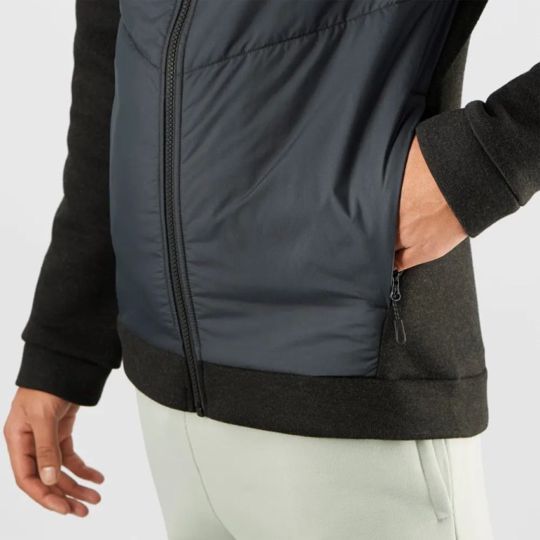 Black Salomon Essential Xwarm Hybrid Men's Jackets | IE VC7502